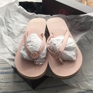 Size 10 Tory Burch Flip Flops never worn
